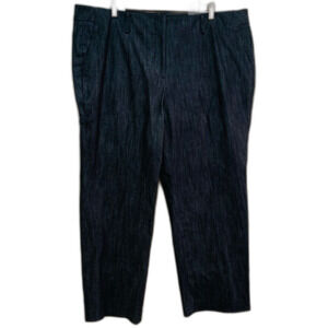 Talbots Southampton Pant dark Chambray blue size 18w nwt